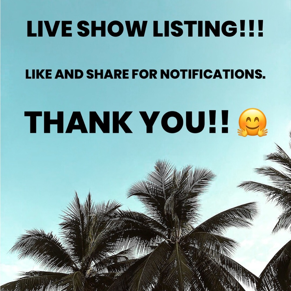 Going live! Only my second time doing this!
